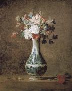 Jean Baptiste Simeon Chardin Carnation flowers Spain oil painting artist